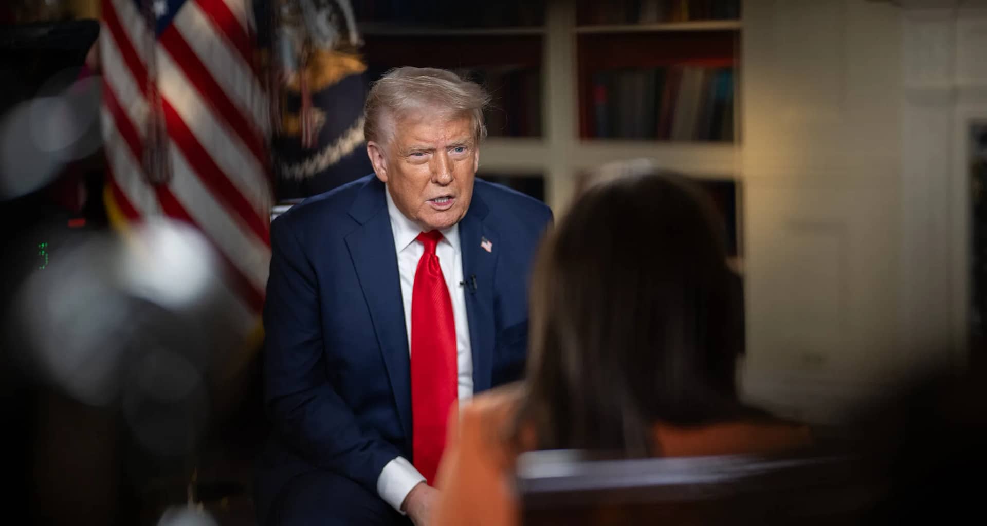 the white house trump sitting for interview flag.jpg