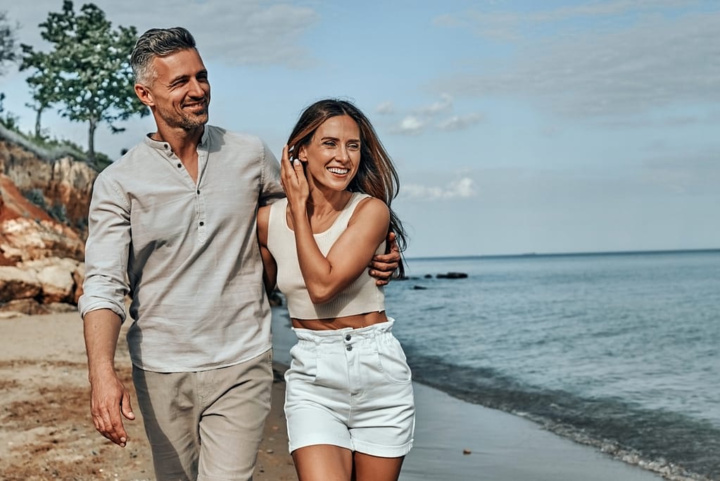 middle aged couple beach gettyimages