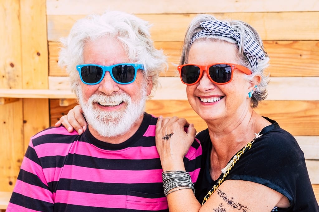 getty flashy seniors couple smiling