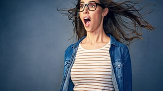 awestruck shocked staring in surprise