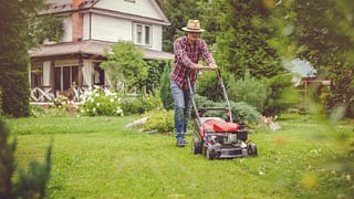man mowing lawn.width