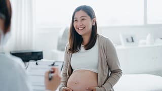 pregnant checkup doctors office
