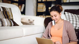 young woman shops online for her cat vSTgnV.width