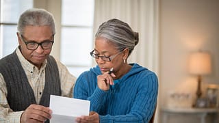 OlderJ couple sit and go over their bills KKt.width .jpg