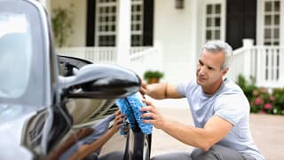 Man waxing his car in front of house RoiGJoP.width .jpg