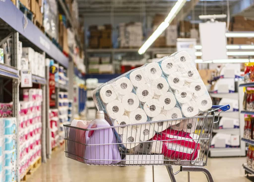 shopping cart full of cleaning products.width .jpg