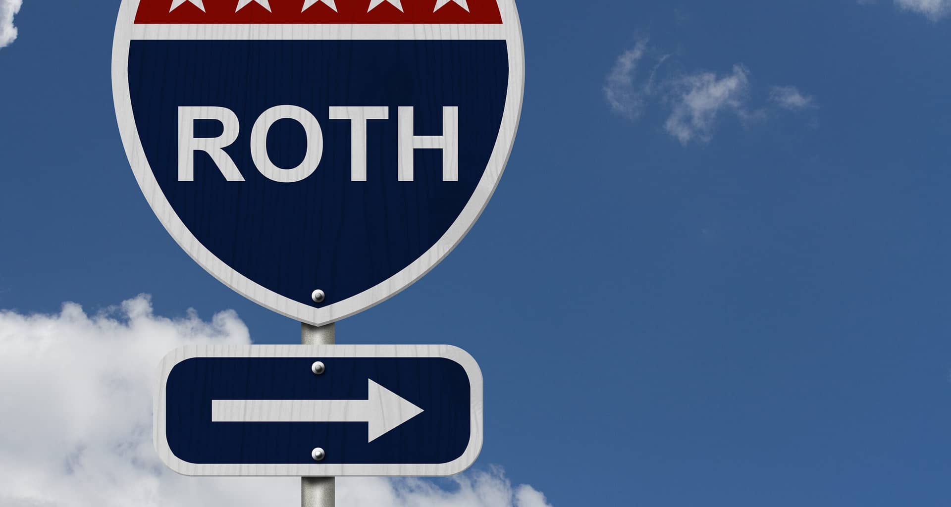 roth ira road sign gettyimages OmIei