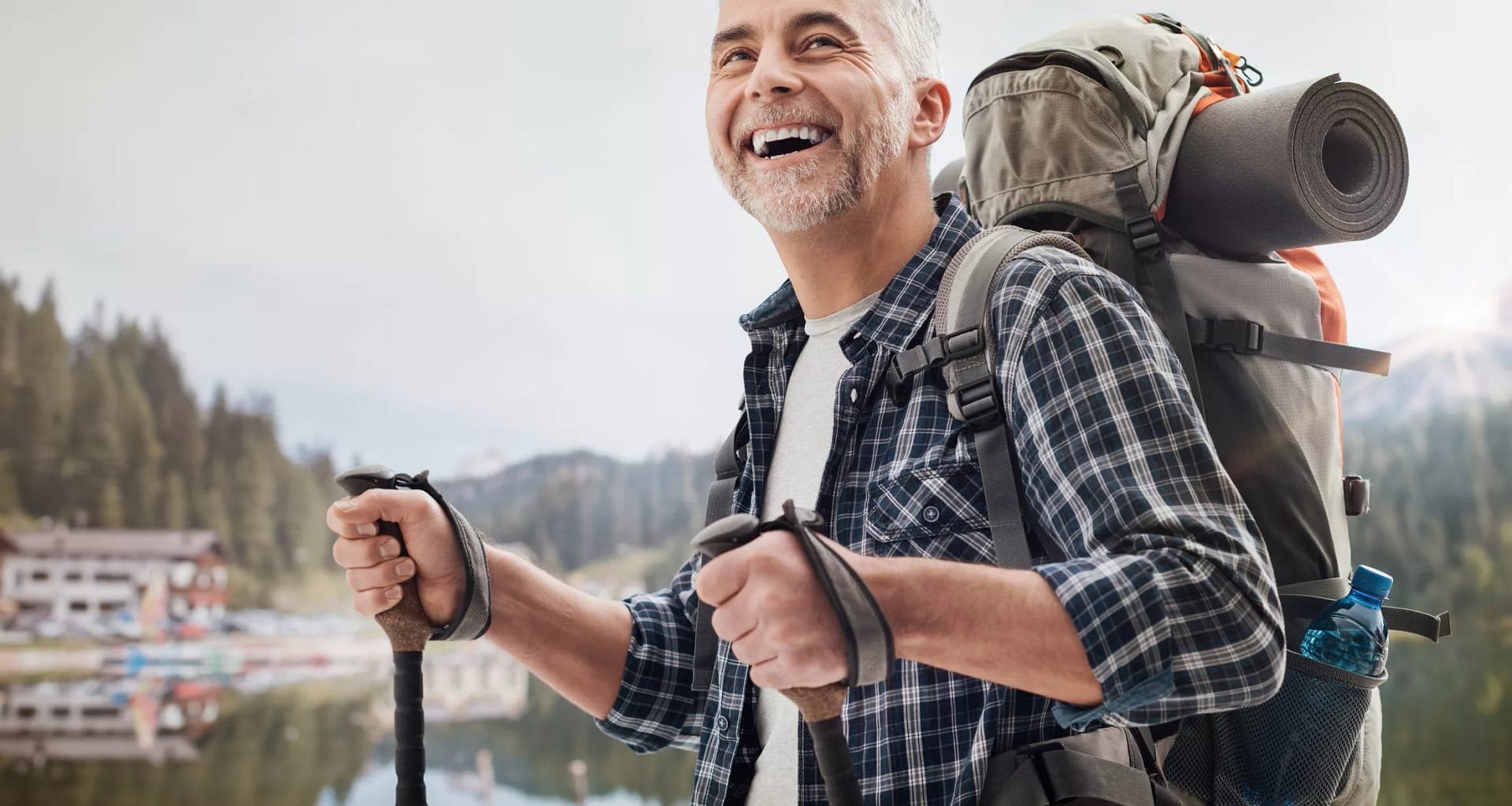 getty hiker outdoors flannel smiling happy.jpg