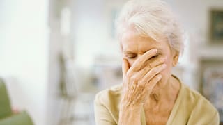senior woman mistake frustrated