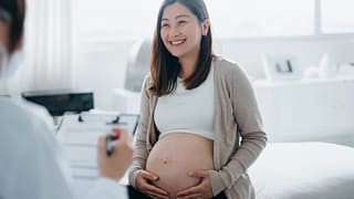 pregnant checkup doctors office