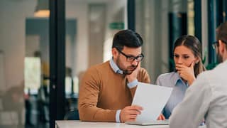 Couple seemingly not happy about information .width .jpg