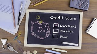 Chalkboard with credit score piggy bank Uagxz.width .jpg